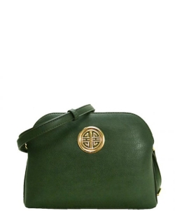 Messenger Handbag Design Faux Leather WU040NC OLIVE